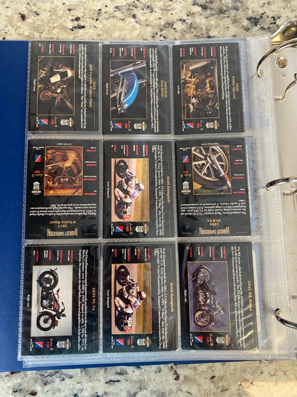 1992 Harley Davidson Collectors Cards with 18 cards total - Picture 4 of 4